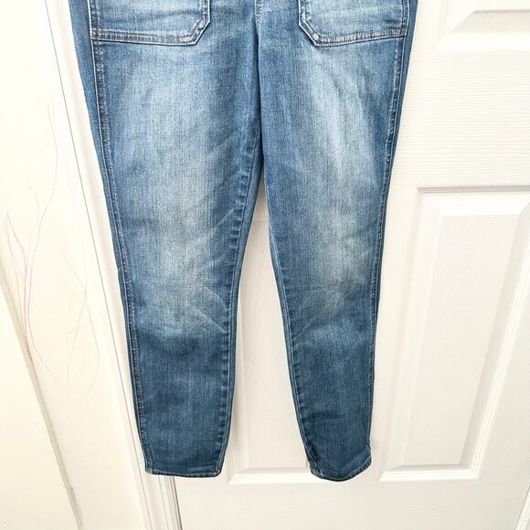 Madewell Skinny Denim Overalls Groveland Wash AA599 Small Women - Picture 4 of 9